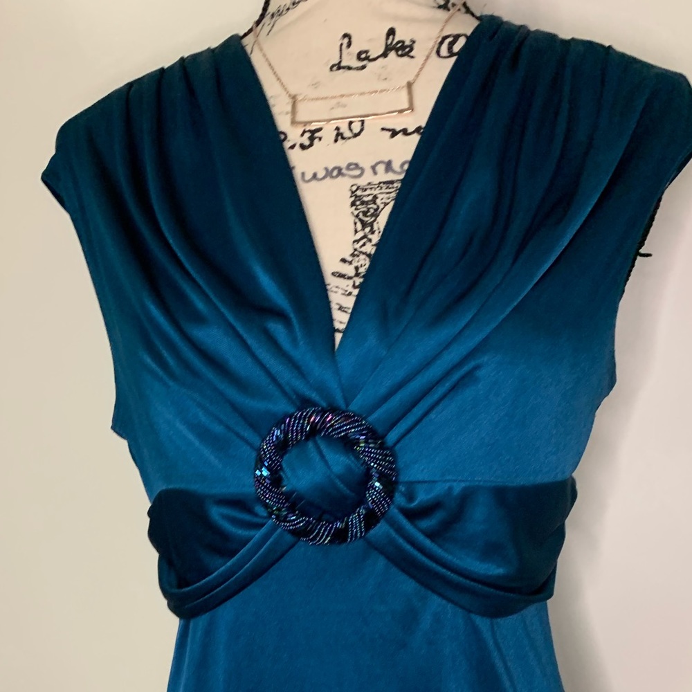 - Vintage Forever 21 teal blue blouse